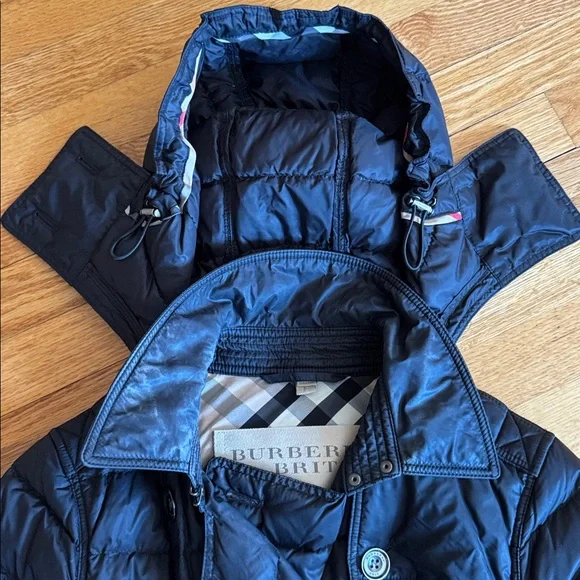 Burberry Black Puffer Coat - Picture 3 of 8